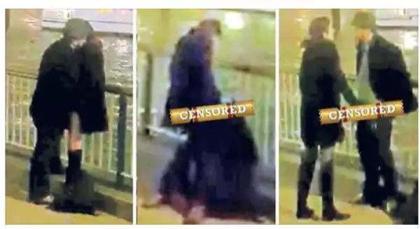 Randy Couple Spotted Performing Sex Act At The Side Of Busy Road In London..Photos
